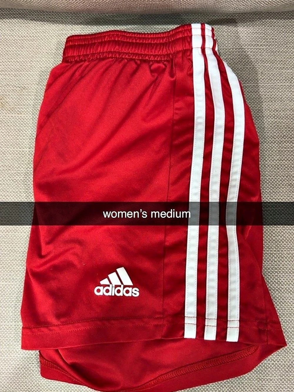 adidas Adicolor Classics 3-Stripes Shorts Athletic Shorts Red & White Medium